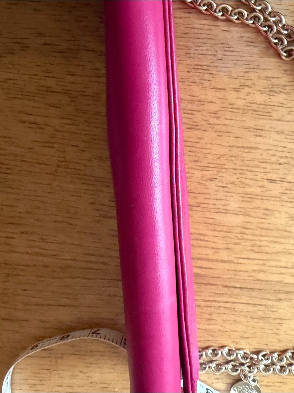 Versace Hot Pink Leather Medusa Chain-Handle Clutch - Picture 6 of 10